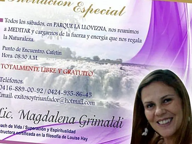 Magdalena Grimaldi - Coach de vida, superaciny espiritualitat- Activitats a Veneçuela - món Espiritual