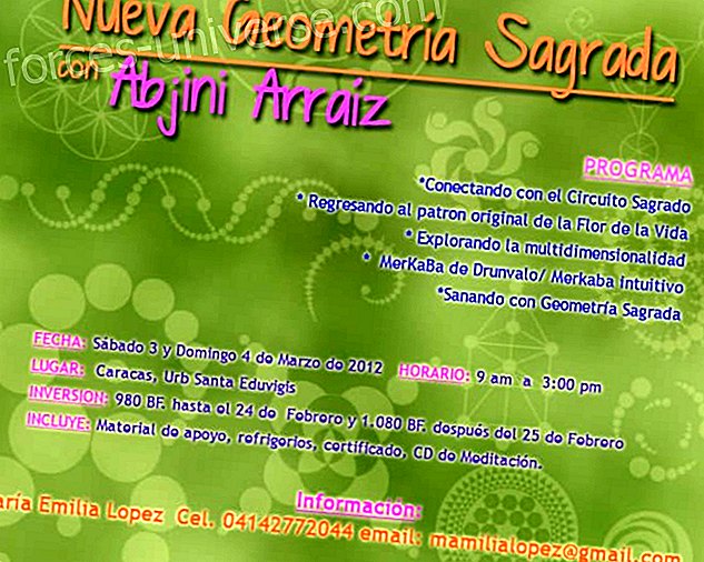 Abjini Arráizin uusi pyhä geometria / Työpaja lauantai 3 ja sunnuntai 4. maaliskuuta 2012 / Caracas - Viisautta ja tietoa
