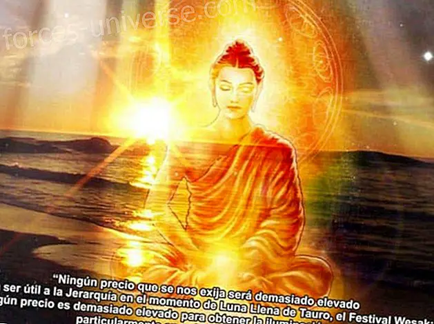 På velsignelse av Buddha i Wesak av Vicente Beltrán Anglada - Visdom og kunnskap