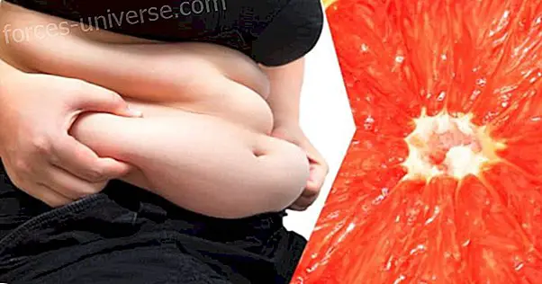 Reduce accumulated fat in the abdomen with grapefruit and avocado.